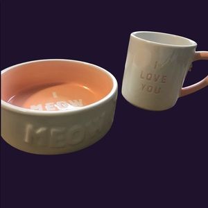Target I Meow You Mug and Cat Bowl